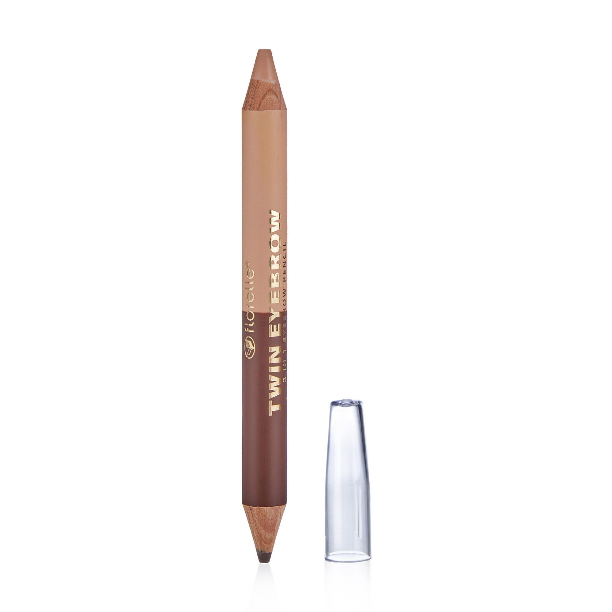 Двосторонній олівець для брів Florelle Twin Eyebrow Pencil 20, 2.8 г